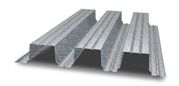 Профнастил оцинкованный НС114 0,9х750 мм 1м